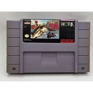 Super Black Bass Super Nintendo SNES Game Cartridge SNS-BO-USA Hot-B Fishing